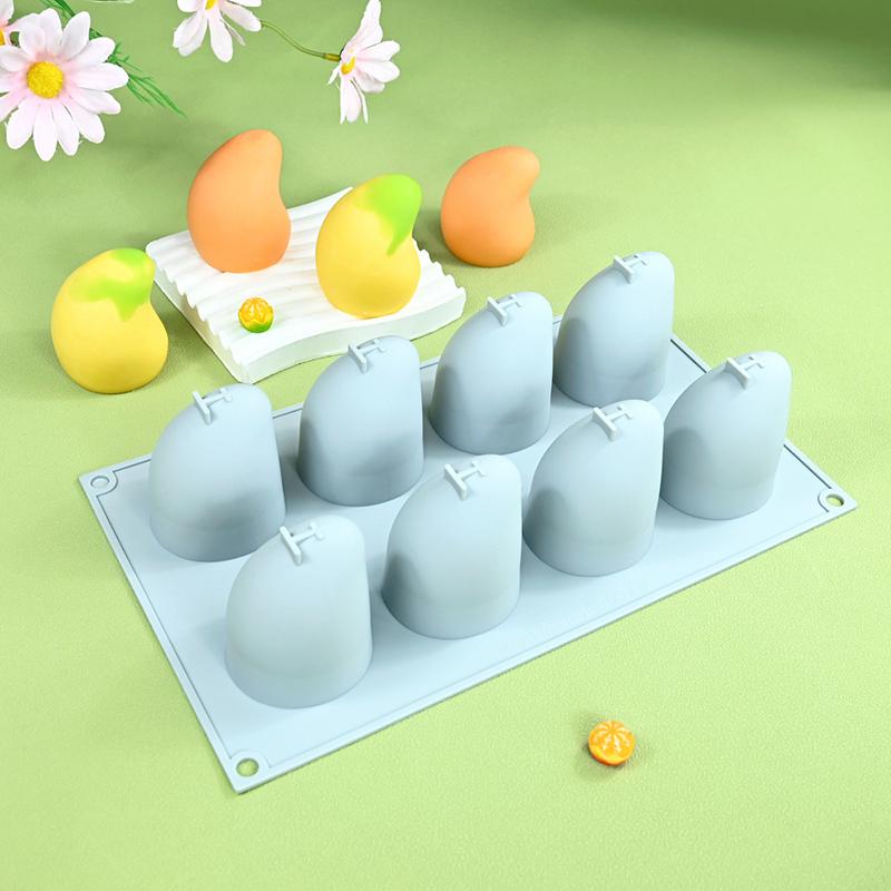 Silikonowe Formy do Musu z Budyniem Mango 3D Owocowe DIY Pieczenie Czekolada Lody Formy Narzędzia do Dekorowania Ciasta