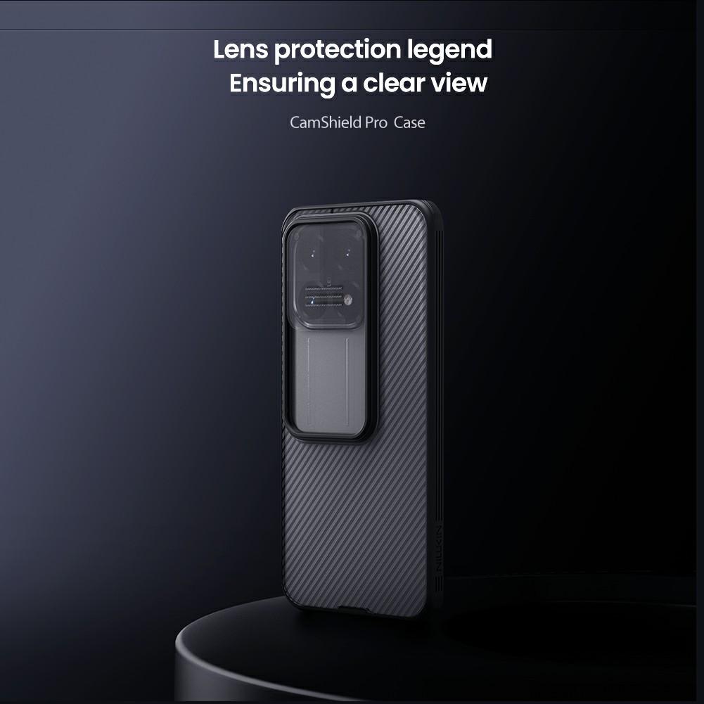 NILLKIN Camshield Pro Serisi Xiaomi 15T İçin Kılıf TPU + PC Şeffaf Siyah Kamera Kaydırıcılı Telefon Kılıfı