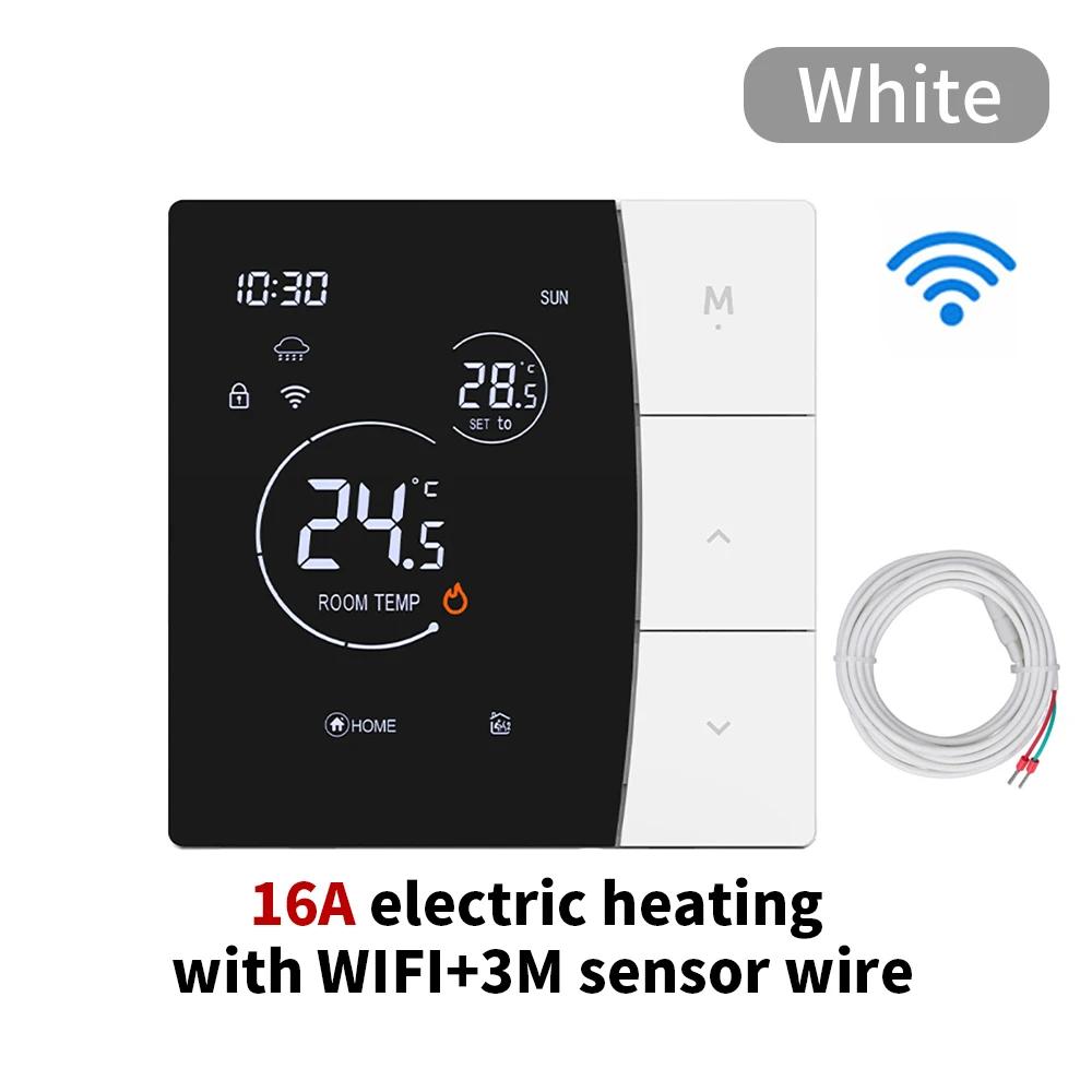Intelligent WiFi Digital Temperature Controller Thermostat Controller Water Floor Heating Child Lock Battery Home Controller