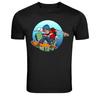 Urban Skateboarder Jumping City Trick Graphic T-Shirt