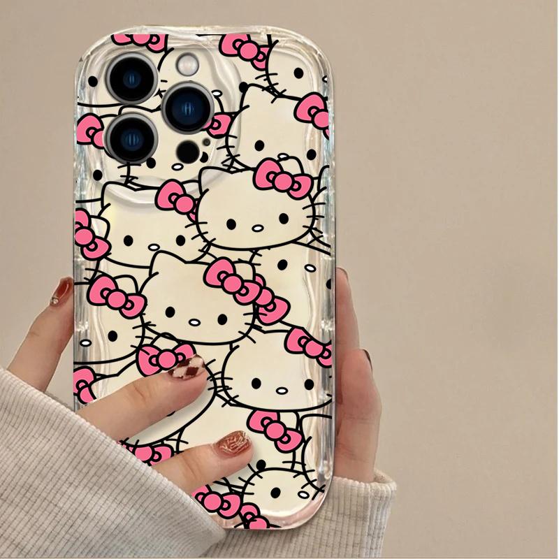Phone Case For Xiaomi POCO X8 Pro 15T 5G M7 F7 X7 Pro M6 X6 F4 NFC X5 F6 5G Cartoon Hello Kitty Korean TPU Casing