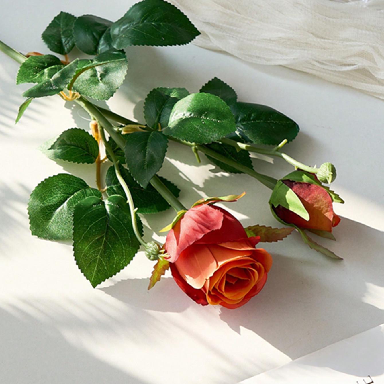 

European Multi-headed Artificial Bulgarian Rose for Home and Wedding Decor