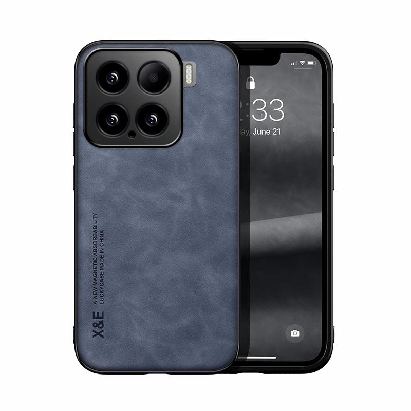 For Xiaomi 15,15 Pro Case Shockproof Leather Texture Silky Feel Cover With Magnetic Attaction Inside For Xiaomi Mi 15