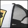 Mesh English CA663 [White Fang] Cap, Distressed, Letters, Hat, Running, Outdoor, Women, Men, (Black)