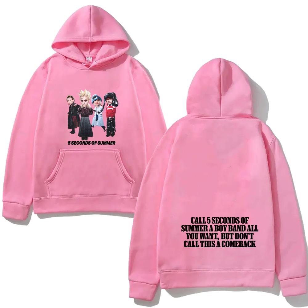 5 Seconds of Summer NEW Album Hooded Grunge Autumn Winter Gothic Sweatshirt with Hooded Fleece Clothes High Quality Top