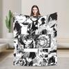 Todoroki Shoto Blankets My Hero Academia Anime Manga Fleece Vintage Warm Throw Blankets for Chair Covering Sofa  Winter,