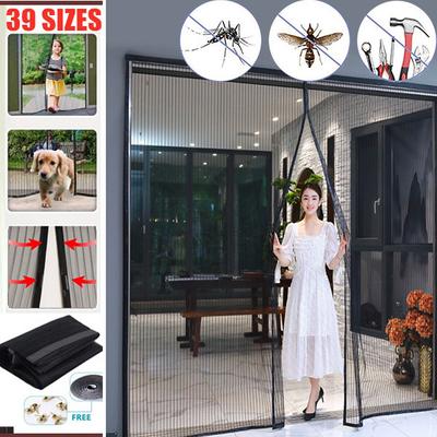 Anti-mosquito Nets for Doors Kitchen Curtains Insect Protection Magnetic Durable Washing Car Fly Mesh Magnets Separators Screens