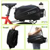 Mountain Bike Rear Rack Saddle Bag, 14L Hard Shell for Long-Distance Cycling Gear Storage.