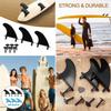 3 Pcs Durable Surfing Fins and Screws Set TPU Soft Tops Surfs Fins Replacement Soft Surfboard Fins Tail Thrusters Fins