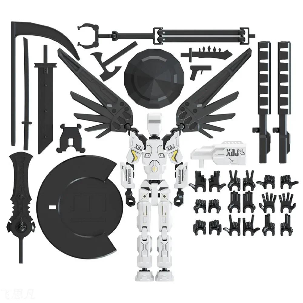Mecha Titan 13 Actionfiguren T13 Figur Mehrfach beweglich Lucky 13 Actionfigur Dummy Computer Desktop Dekoration