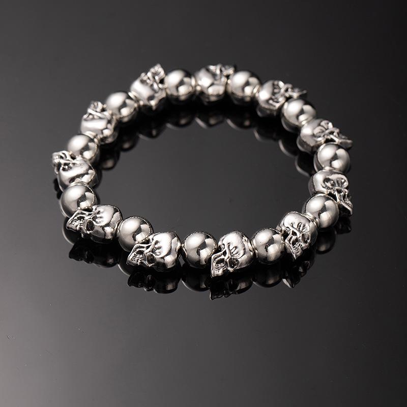 

Ретро панк браслет с черепом: Мужской модный крутой темный стиль