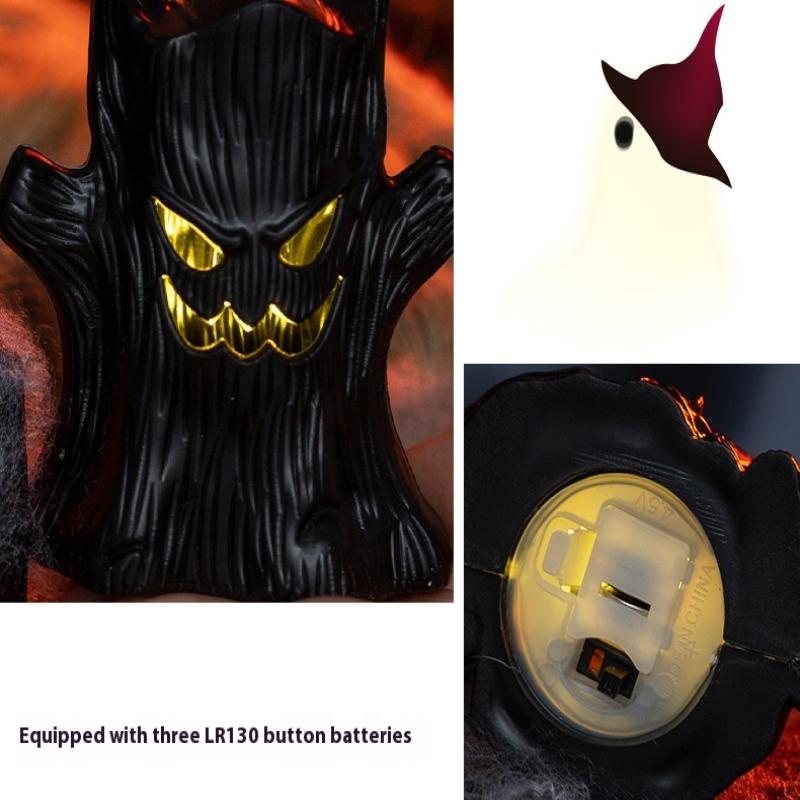 Halloween Decorations Led Candle Light Plastic Spider Lamp For Home Haunted House Bar Halloween Party Decor Horror Props