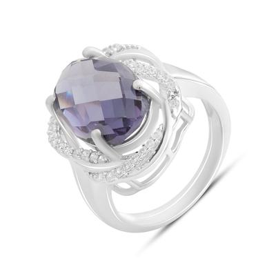Anillo de plata con alejandrita 8.513ct, peso de la pieza 6,13 g (2187592)