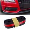 2,5 m Auto-Stoßstangenlippenaufkleber, Auto-Frontstoßstangenlippe aus Gummi, Auto-Stoßstangenschutz, Außenleisten, Stoßstangenlippenstreifen, 65 mm Breite