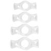 Male 4pcs 1 set Penis lock Cock Ring Bondage Penis Erection Ring Delay Ejaculation Enlargement Ball Stretcher