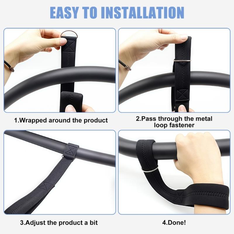2pcs Reinforced Stroller Wristband With Soft Tear Resistant Design For Child Pram Pushchair Stability Quick Installation