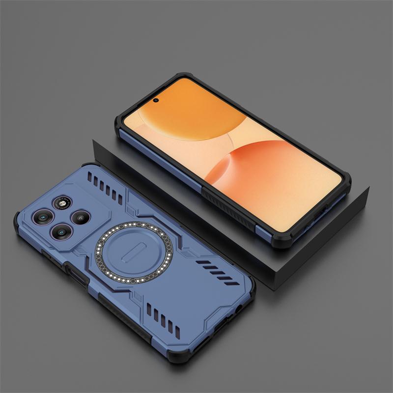 Custodia per Motorola Moto G57 Power Custodia per Moto G57 Power Armor con adsorbimento magnetico e ricarica wireless Custodia per Moto G57 Power