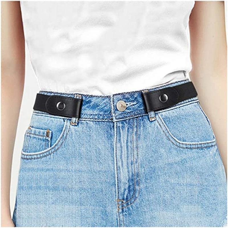 Elastic Belt With Durable Buckles Perfect For Office Party Or Travel 3cm Width 100cm Length 8 Colors Choices
