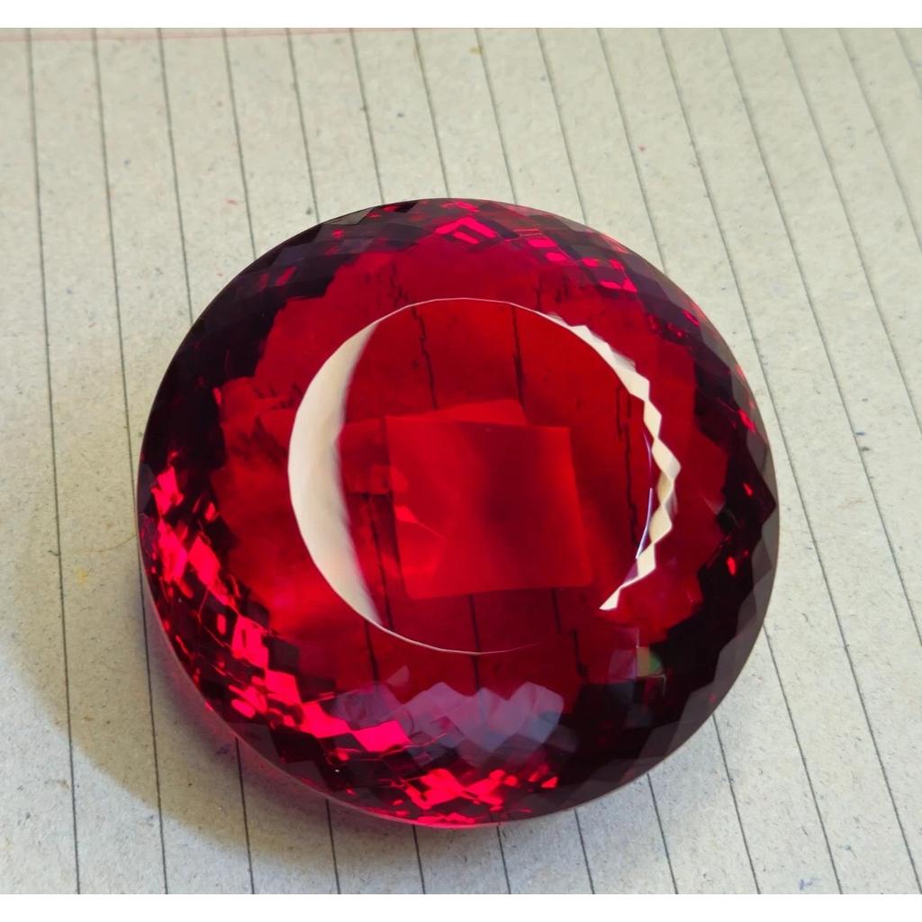 Natural Red Topaz 749.85 Ct Round Cut Certified Stunning Loose Gemstone