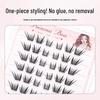 Invisible Little Millet 10-Row Adhesive-Free Eyelashes for Beginners: Eye-Enlarging, Soft Daily Style
