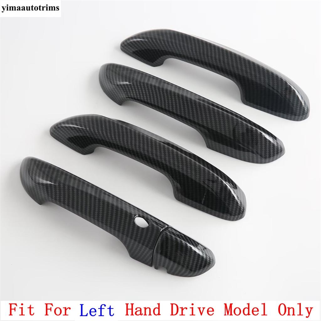 Car Outer Door Handle Bowl Decoration Protection Cover Trim ABS Carbon Fiber Accessories Exterior For MG3 MG 3  2024 2025