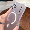Ultra Thin Matte Clear For Magsafe Case for iPhone 17 Air 16 15 14 Plus 13 12 11 Pro Max Magnetic Wireless Charge Cover