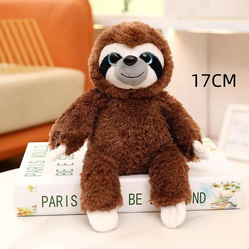 17/25/35CM Adorable Paresseux en Peluche Jouets en Peluche Animal Doux Rembourré Poupées Paresseux Jouet Kawaii Jolis Cadeaux d'Anniversaire Noël