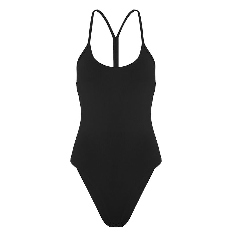 

Outfitgirl7 Pure Color Open Back Cut Out Jumpsuit European and American Leisure Base Yoga Sports Sling Tops Women Black crotch with hidden buckle L