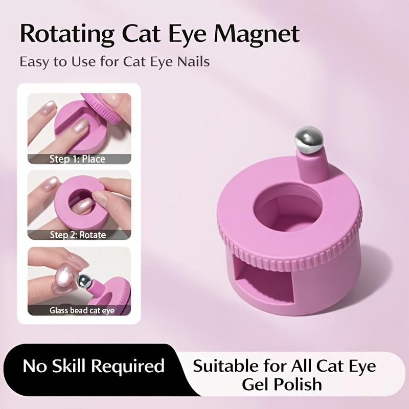 Rotating Cat Eye Nail Magnet, Magnetic Ball, Multi-sided Powerful Magnet. Suitable for Nail Salon DIY and Press-on Manicure Creation