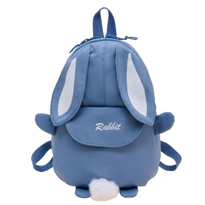 Girls' Cute Rabbit Backpack - Korean Style, Double Shoulder School Bag
