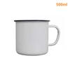Enamel Retro Style Mug Classic Sturdy Handle Large Capacity Drinking Cup for Coffee Tea Collectors