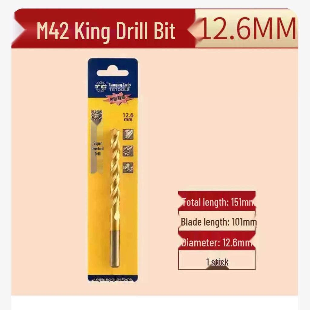 Tiangong M42 Overlord 8% Cobalt High-Speed Steel Twist Drill Bit for Stainless Steel