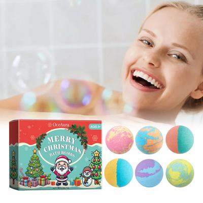 Badebomben Aromatherapie Körperentspannung Stressabbau Sanftes Peeling Feuchtigkeitspflege Zarte Haut Badekugeln Weihnachtsgeschenk