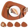 Nordisches ins Wassertropfen-Leder-Tischset wasserdichte und ölabweisende Matte Reiskornmuster Wärmedämmmatte Schüsselmatte Wassertropfen-Tischset