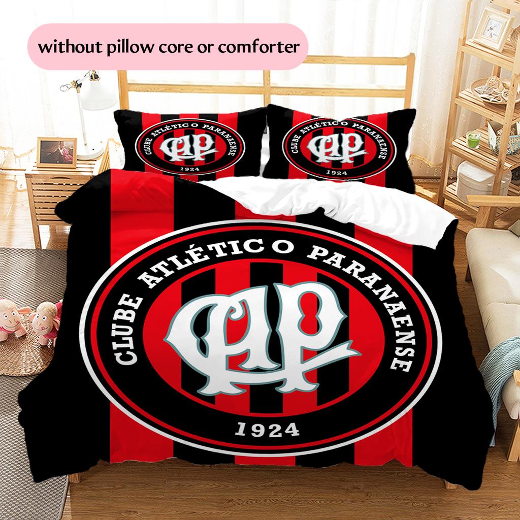 Club Athletico Paranaense Pattern Bedding Home Decoration Birthday Gift (1 * duvet cover + 2 * pillowcase, without core)