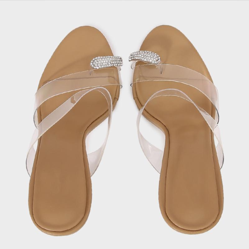 Mode Neues Design Damen High Heels Sandalen Mode Transparentes PVC Offene Zehen Stiletto Sommer Elegant Party Schuhe für Dame Größe 35-42