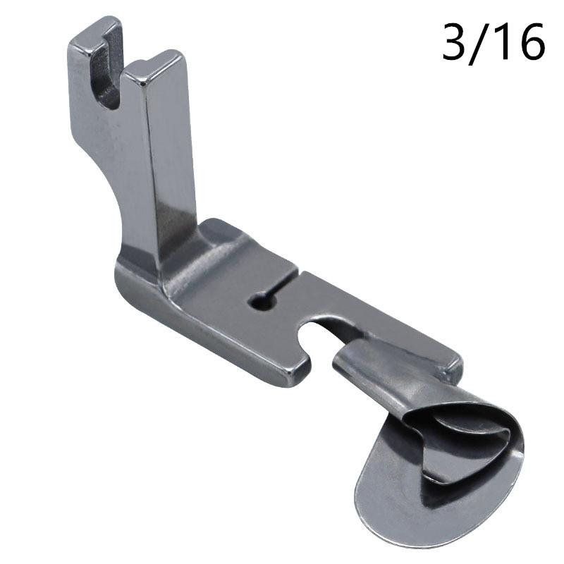 1 PCS Industrial Sewing Machine Curved Hemming Foot Silk Chiffon Skirt Crimping Presser Foot Hem Pull Tube Presser Foot