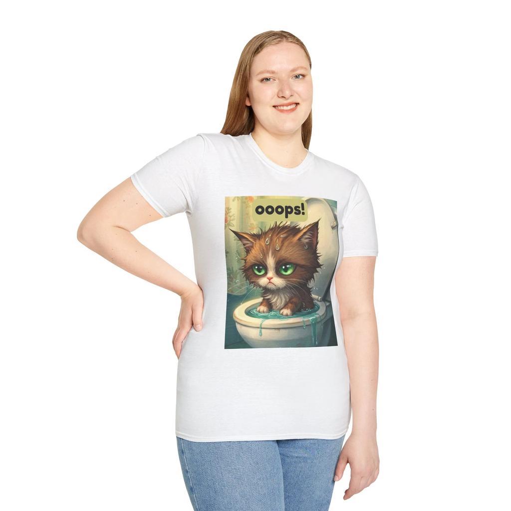 Funny Cat T-Shirt, Humorous Tee for Cat Lovers, Gift for Pet Owners, Cute Cat