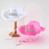 Men's and Women's Western Cowboy Hat, Fashion Feather with Crown Pearl Queen English Top Hat Party Hat