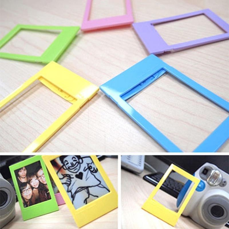 2 STK Forskjellige Fargerike 3-tommers Fujifilm Instax Mini Rammer tilfeldig farge