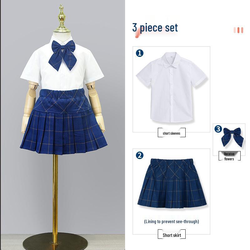 Kindergarten Summer School Uniform Set - Performance Costumes for Primary and Secondary Students