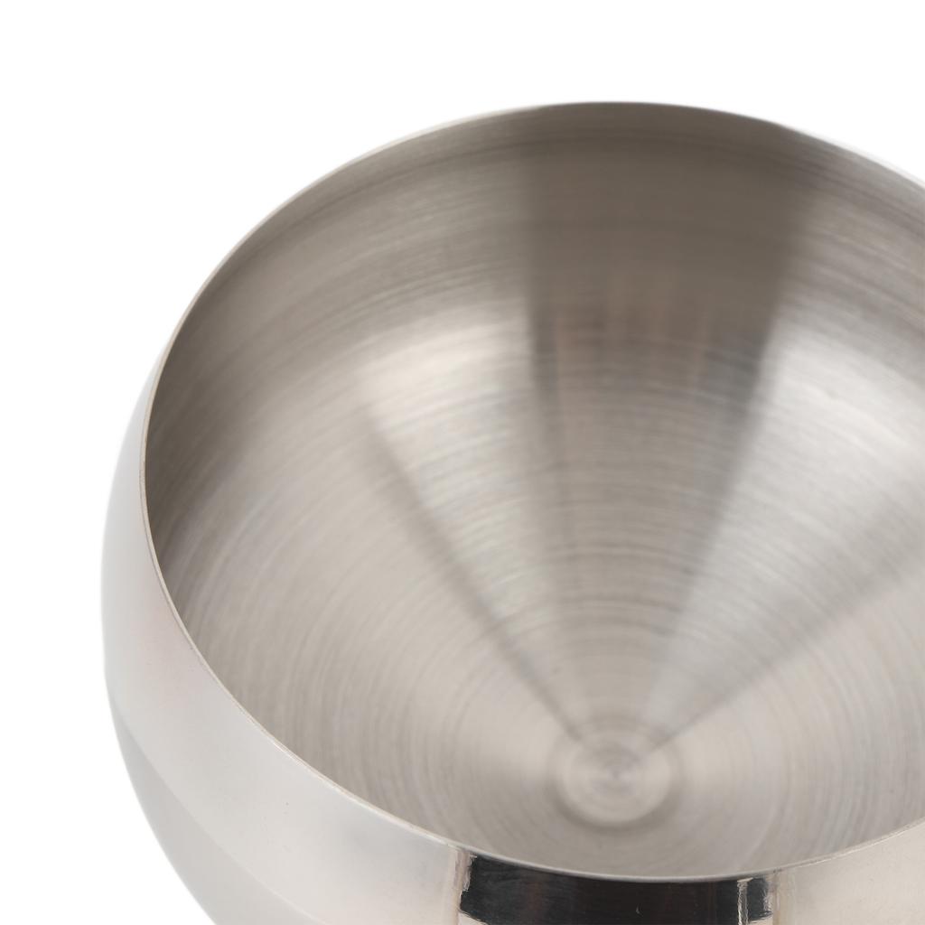 Metal Wine Glass 304 Stainless Steel 400ML Capacity Multifunctional Cocktail Glass for Yogurt Snacks Candy Salads