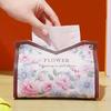 1PC light luxury high sense retro oil painting pumping carton storage living room car desktop paper bag creative meal tissue box