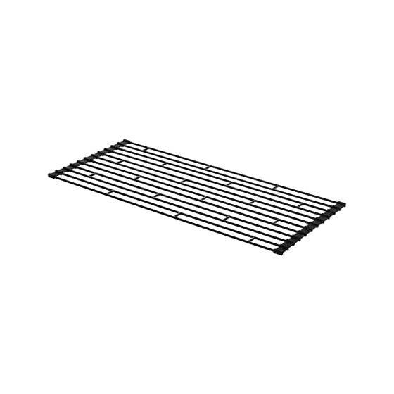 Yamazaki Jitsugyo 7836 Складная сушилка для посуды L, черная, прибл.. W26 x D58 x H0.8cm Tower Kitchen Slim Roll Up Storage