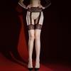 Bas sexy à jarretelles pour hommes et femmes Collants sans coutures Aurora Collants brillants à l'huile avec empiècement en dentelle Combinaisons Bodystockings Collants transparents Bas