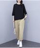Women's 2021 Spring/Summer Hong Kong Style Casual Suit - Trendy, Youthful Top & Pants Set