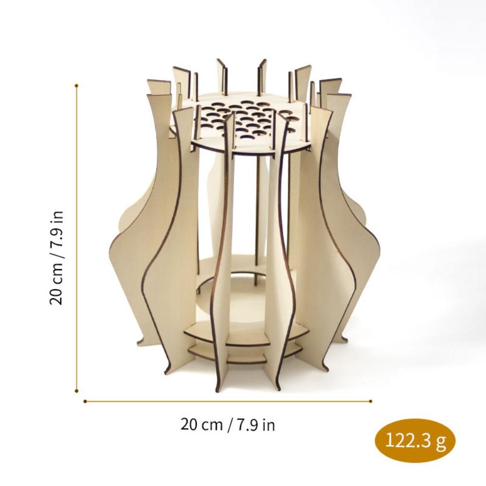 DIY Craft DIY Flower Vase Assemble Kit Wooden Vase Kit Bouquet Vase Office Decor
