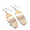 Calcite Agate Gemstone 925 Sterling Silver Earring 2.17"