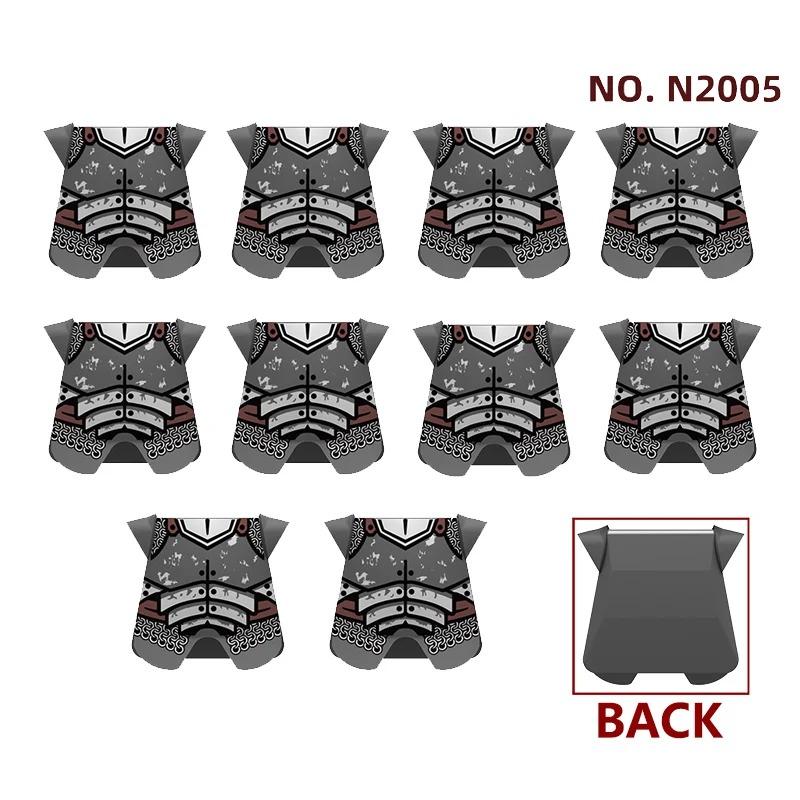 MOC Medieval Red Lion Black Eagle Castle Soldier Knight Horse Mount Building Block Military Figure Vest Armor Flag Toy Gift B036