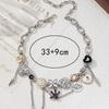 New Self-developed Sweet and Cool Style Hip-hop Punk Temperament Metal Complex Necklace Flower Cone
